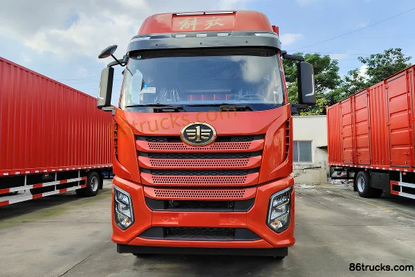 FAW Jiefang J6G Linghang Edition 320hp 6X2(8 wheels) 8.7m cage cargo truck (China VI) Exterior (2) | 86Trucks