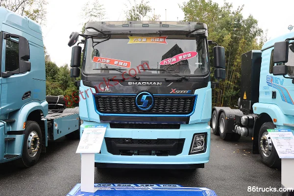 SHACMAN Delong X5000E Composite Edition 6X4(10 wheels) Electric Tractor Truck CATL 600.92kWh Exterior (2) | 86Trucks