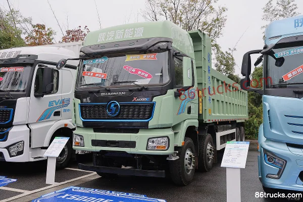 SHACMAN Delong X5000E 8X4(12 wheels) 8.8m Electric Dump Truck CATL 400.61kWh Exterior (3) | 86Trucks