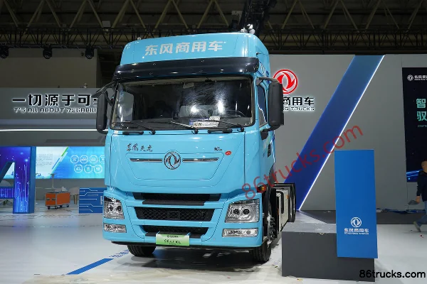 Dongfeng Tianlong KL 6X4(10 wheels) pure electric tractor truck CATL 600kWh Exterior (3) | 86Trucks