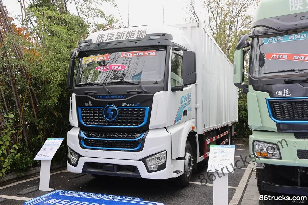 SHACMAN Delong M5000E Lightweight Version 4X2(6 wheels) 9.55m pure electric box cargo truck CATL 262.75kWh Exterior (3) | 86Trucks