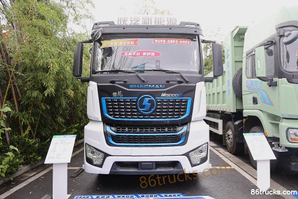 SHACMAN Delong M5000E Lightweight Version 4X2(6 wheels) 9.55m pure electric box cargo truck CATL 262.75kWh Exterior (2) | 86Trucks