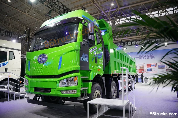 FAW Jiefang J6P Heavy-Duty 8X4(12 wheels) 8.8m Electric Dump Truck CATL 600.92kWh Exterior (3) | 86Trucks