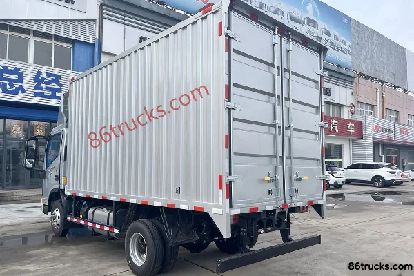 JAC Shuailing S9 160 ch 4X2(6 roues) Camion porteur fourgon à cabine simple 4,12 m Carrosserie (2) | 86Trucks