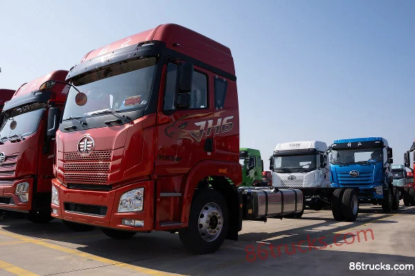 FAW Jiefang Qingdao JH6 300 hp 4X2(6 wheels) Diesel 9.7m Refrigerated Truck Exterior (3) | 86Trucks