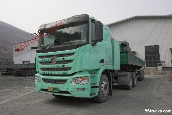 Union Truck Dianqilin Standard Charging Version 6X4(10 wheels) Flat Roof Electric Tractor Truck CATL 400.61kWh Exterior (3) | 86Trucks