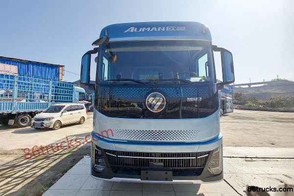 Auman Galaxy 3 8.5L Diesel 400 hp 6X2(8 wheels) ZF 12-Speed AMT Automatic Air Brake 7m Cab-Chassis Stake Truck Exterior (2) | 86Trucks