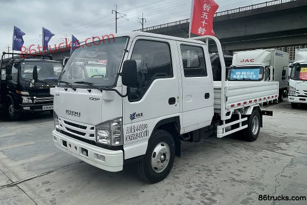 Isuzu 100P 115 hp 4X2(6 wheels) 3.235m double-row flatbed light truck Exterior (3) | 86Trucks