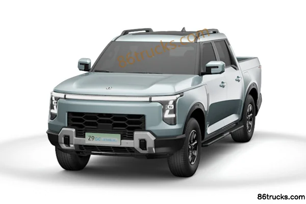 Zhengzhou Nissan Z9 GE PHEV 2025 Standard Edition 2WD Plug-in Hybrid Double Row Pickup Guoxuan Hi-Tech 17kWh Exterior (3) | 86Trucks
