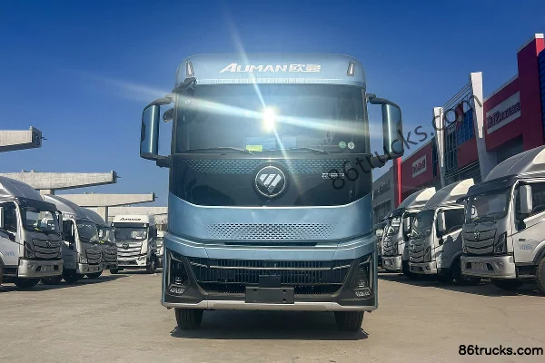 Auman Galaxy 3 7L Diesel 350hp 6X2(8 wheels) Fast Gear 9-Speed High Roof 8.6m Half Row Flatbed Cargo Truck Exterior (2) | 86Trucks