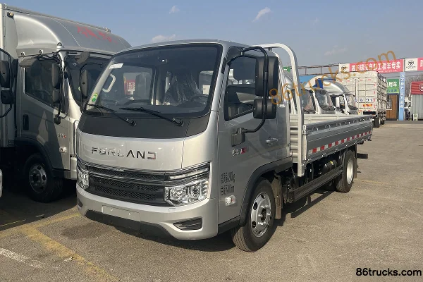 Foton Times Linghang S1 120hp 4X2(6 wheels) 3.42m semi-row flatbed mini truck (WLY6-speed) Exterior (3) | 86Trucks