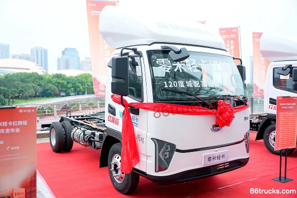 Chery Commercial Vehicle Lingmi Hongti Premium Edition 4.2m Single Row Pure Electric Box Light Truck CATL 120.27kWh 4X2(