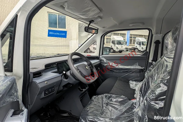 Tuyano Fengjing i9 2025 Smart Edition 2-Seat High Roof Pure Electric Enclosed Cargo Van, Aiyike 51.52kWh Cab (2) | 86Trucks