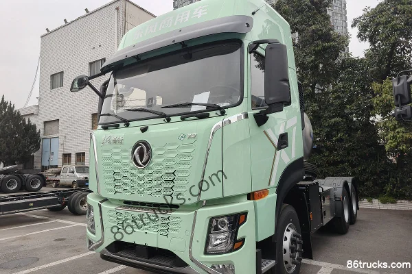 Dongfeng Changxing X7 6X4(10 wheels) plug-in range-extender hybrid tractor truck, FinDreams 69.12kWh Exterior (3) | 86Trucks
