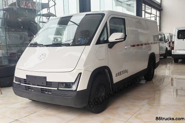 Foton Lefu 2025 Model Yuexing Edition 2-Seat Pure Electric Panel Van CATL 50.23kWh Exterior (2) | 86Trucks
