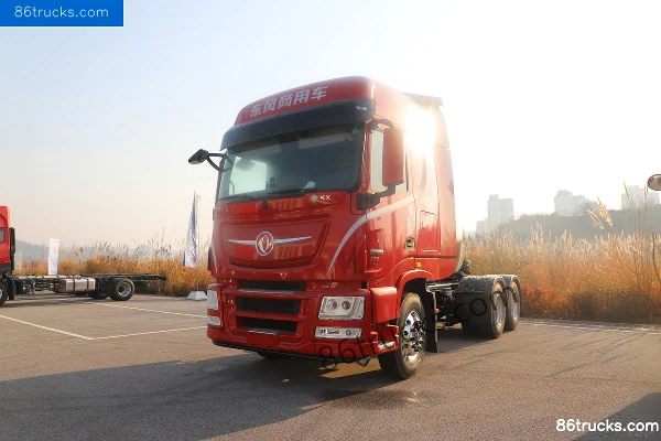 Dongfeng Tianlong Flagship KX New Rongyao Edition 14.5 L LNG 580 hp 6X4(10 wheels) Eaton 12-speed AMT automatic tractor truck (4200 mm wheel
