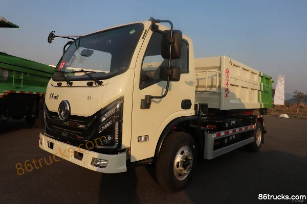 Dongfeng Tuoxing S1 4X2(6 wheels) Single Row Electric Dump Truck CATL 98kWh Exterior (3) | 86Trucks