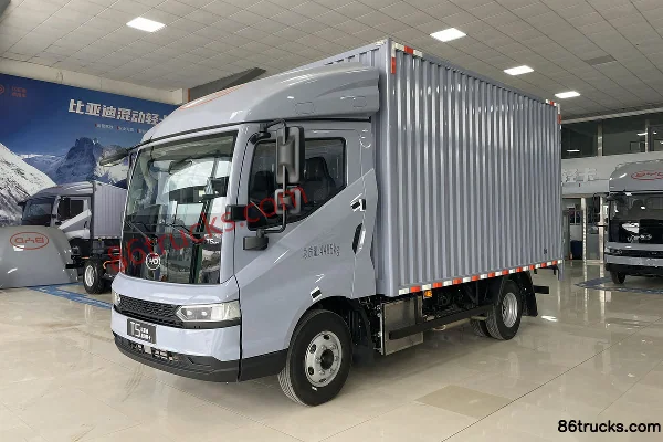 BYD T5 Fortune Edition 4.03m Single Row Plug-in Extended Range Hybrid Box Light Truck BYD 55.39kWh 4X2(6 wheels) Exterior (2) | 86Trucks