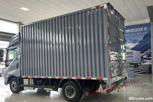 BYD T5 Fortune Edition 4.03m Single Row Plug-in Extended Range Hybrid Box Light Truck BYD 55.39kWh 4X2(6 wheels) Body (2) | 86Trucks
