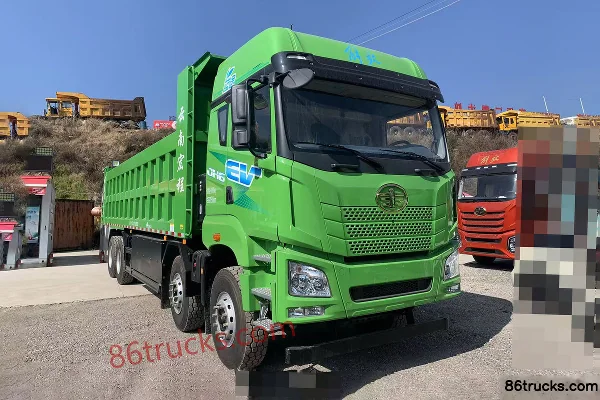 FAW Jiefang JH6 8X4(12 wheels) 8.8m Pure Electric Dump Truck CATL 400kWh Exterior
