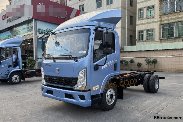 Lanqing Yue EN Air Brake 4.18m Single-row Pure Electric Cargo Van Light Truck BYD 96.2kWh 4X2(6 wheels) Exterior (3) | 86Trucks