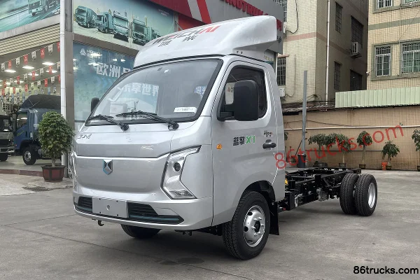 Lanqing X1 Hydraulic Brake 3.7m Single-Cab Pure Electric Grain Hauler Mini Truck EVE 65.66kWh 4X2(6 wheels) Exterior (2) | 86Trucks