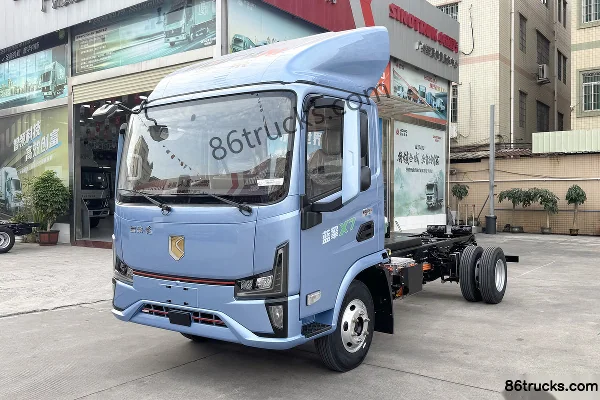 Lanqing Yue X7 Wide Body 4.18m single-row pure electric cage-type light truck BYD 200.3kWh 4X2(6 wheels) Exterior (3) | 86Trucks