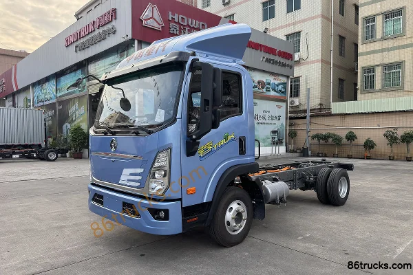 Sinotruk V3 RongE·TRUK frein pneumatique camion léger fourgon électrique pur 4,15 m cabine simple batterie CATL 100,46 kWh 4X2(6 roues) Exté