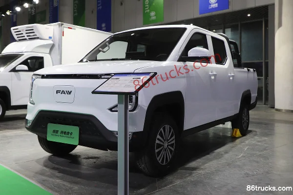 FAW Jiefang Electric Pickup Truck 57.9kWh Exterior (3) | 86Trucks