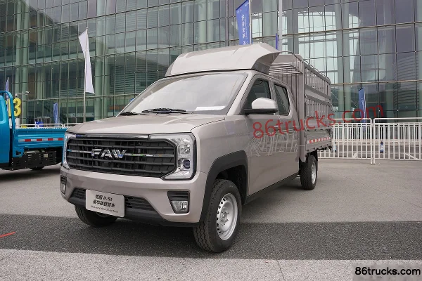 FAW Jiefang 2L essence 141 ch 4X2(6 roues) Xingrui 5 vitesses 3,47 m cabine simple ridelle micro camion Extérieur (3) | 86Trucks