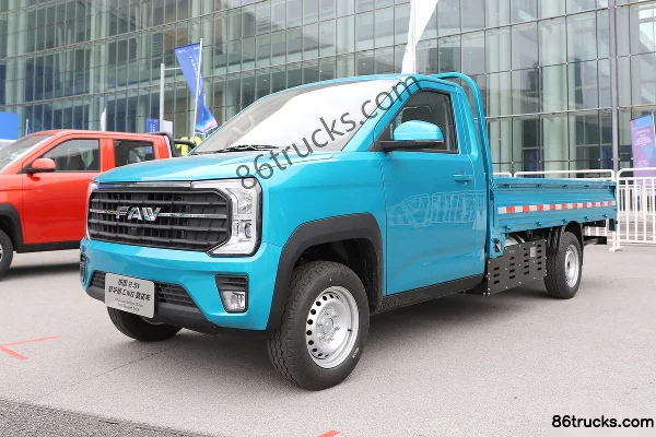 FAW Jiefang Luxury Edition 1.6L CNG 105 hp 4X2(6 wheels) Dongan 5-speed 3.3m Single Row Flatbed Micro Truck (Single Rear Tire) Exterior (3)