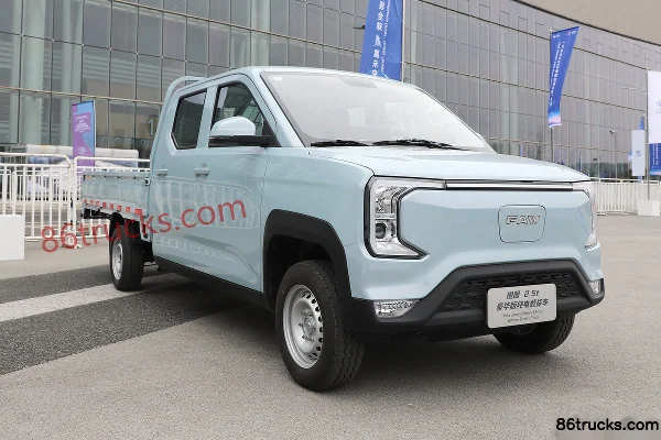FAW Jiefang 2.6m Double Row Pure Electric Panel Micro Truck Zhongqi Xinneng 43.2kWh 4X2(6 wheels) Exterior