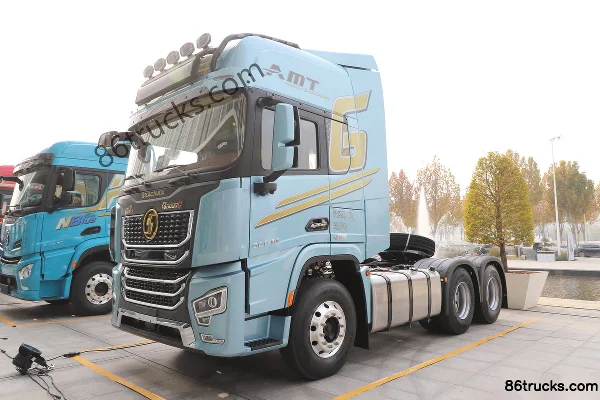 SHACMAN Delong G6000C 12.5L Diesel 600 hp 6X4(10 wheels) Fast Gear 12-speed AMT automatic tractor truck Exterior (3) | 86Trucks