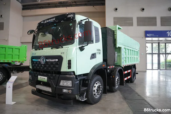 Dongfeng Commercial Vehicle Tianjin KC 6X2(8 wheels) 4.8m Electric Dump Truck CATL 282kWh Exterior (3) | 86Trucks