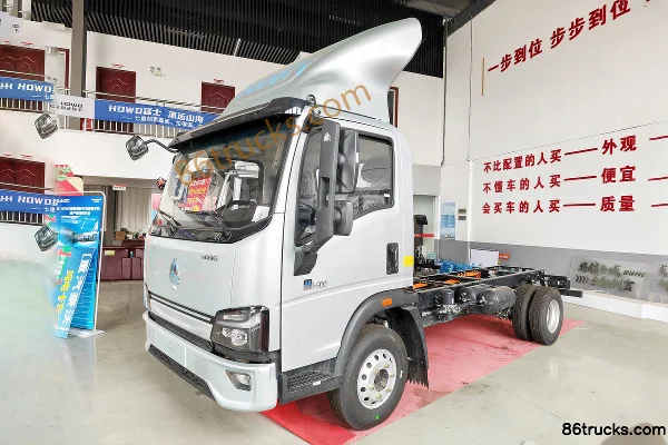 Sinotruk Hanjiang Air Brake 4.15m Single Row Pure Electric Cargo Box Light Truck CATL 100.46kWh 4X2(6 wheels) Exterior (3) | 86Trucks