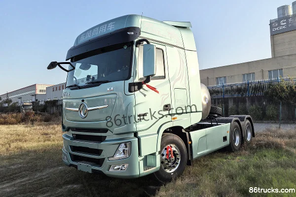 Dongfeng Tianlong Flagship KX King Edition 14.5L LNG 630hp 6X4(10 wheels) Eaton 12-speed AMT automatic tractor truck (4500mm wheelbase) Exte