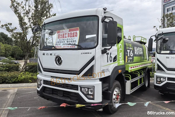 Dongfeng D9 220 hp 4X2(6 wheels) Green Sprinkler Truck (Chengli Heavy Industry) Exterior (3) | 86Trucks