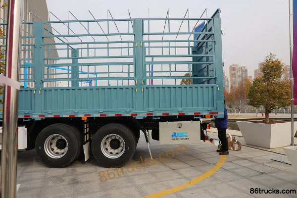 SHACMAN Delong G6000C Elite Edition 12.5L Diesel 600 hp 8X4(12 wheels) Fast Gear 16-Speed AMT Automatic Cargo Truck with Cage Body (3) | 86T