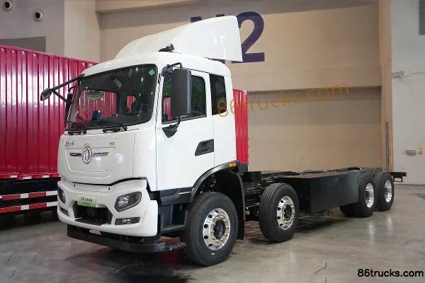 Dongfeng Tianjin KR 8X4(12 wheels) Pure Electric Box Cargo Truck CATL 352kWh Exterior (3) | 86Trucks