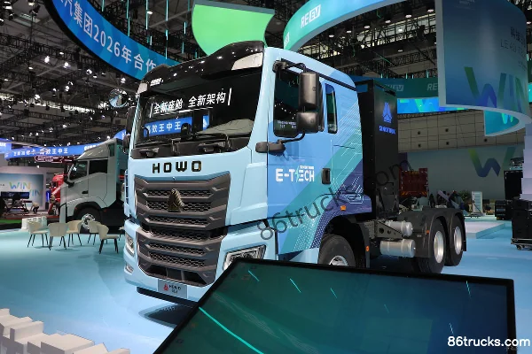 Sinotruk HOWO TX EV 6X4(10 wheels) Battery Swap Electric Tractor Truck 400.619kWh Exterior (3) | 86Trucks