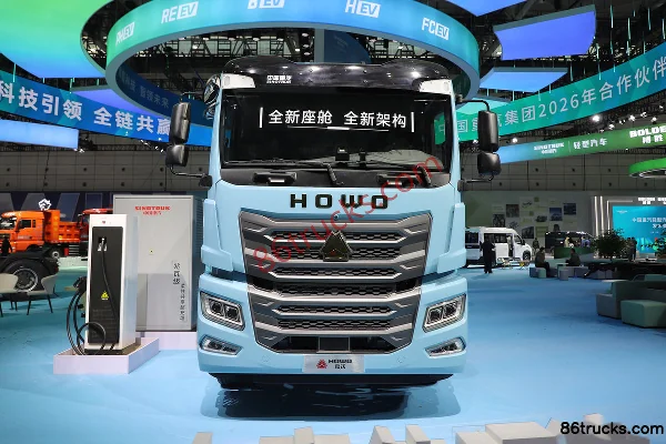 Sinotruk HOWO TX EV 6X4(10 wheels) Battery Swap Electric Tractor Truck 400.619kWh Exterior (2) | 86Trucks