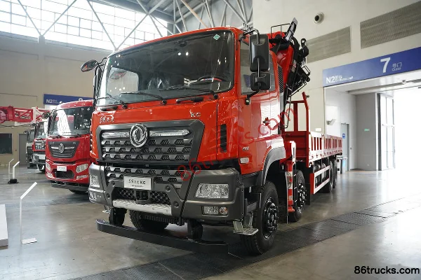 Dongfeng Commercial Vehicle Tianlong KC 400 hp 8X4(12 wheels) Diesel AMT Automatic Truck-mounted Crane Truck Exterior (3) | 86Trucks