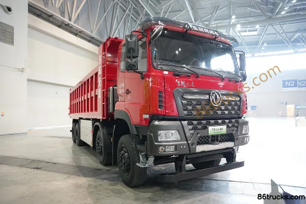 Dongfeng Commercial Vehicle Dongfeng Tianlong KC 8X4(12 wheels) 8m Pure Electric Dump Truck Hubei EVE 432kWh Exterior