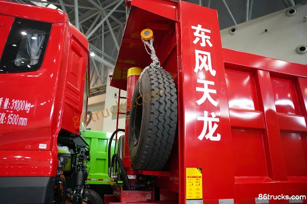 Dongfeng Commercial Vehicle Dongfeng Tianlong KC 8X4(12 roues) 8 m camion benne 100% électrique Hubei EVE 432kWh Carrosserie (1) | 86Trucks