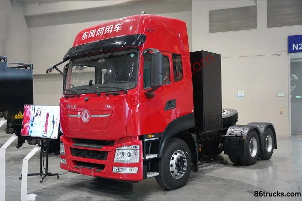 Dongfeng Commercial Vehicle Dongfeng Tianlong KL 6X4(10 wheels) Electric Tractor Truck Sunwoda 352kWh Exterior (3) | 86Trucks