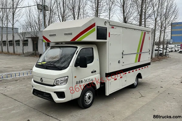 Foton M2 1.6L Gasoline 122 hp 4X2(6 wheels) 3.9m Single Row Sales Van Truck (Shuntai Brand) Exterior (3) | 86Trucks