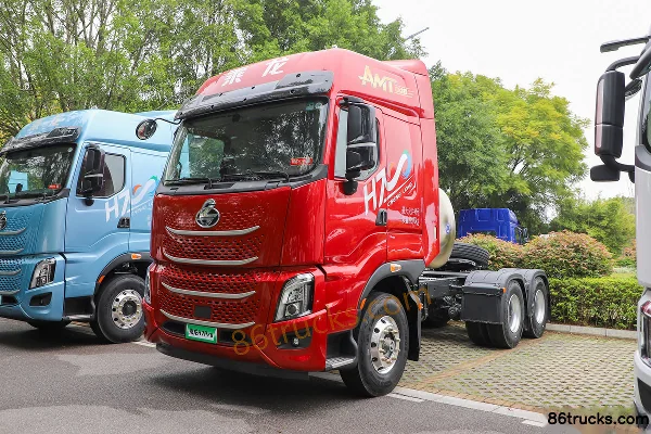 Dongfeng H7 Pro 14.8L LNG 560 hp 6X4(10 wheels) Fast Gear 12-speed AMT Automatic Tractor Truck Exterior (3) | 86Trucks