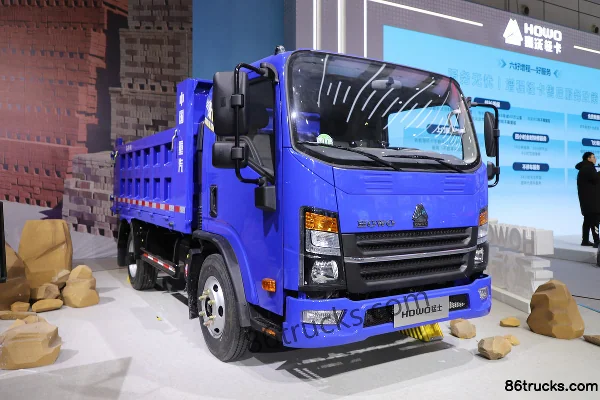 Sinotruk HOWO Mengshi 2.5L Diesel 185 hp 4X2(6 wheels) Fast Gear 8-speed 3.15m Single Row Dump Truck Exterior