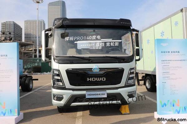 Sinotruk HOWO Hanjiang PRO 4.15m Single Row Pure Electric Flatbed Light Truck CATL 140.41kWh 4X2(6 wheels) Exterior (2) | 86Trucks