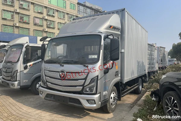Foton Aumark S1 Zhiying Edition 160hp 4X2(6 wheels) 4.14m AMT Automatic Single Row Box Light Truck Exterior (3) | 86Trucks
